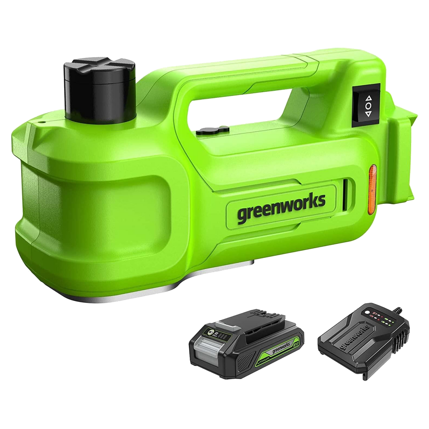 Greenworks Domkraft G24JACKK2, 24V - Inkl. 2A batteri och laddare