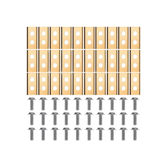 Knivsats för Worx och Redback robotgräsklippare - 30 st. Titanbelagt stål inkl. Skruvar.